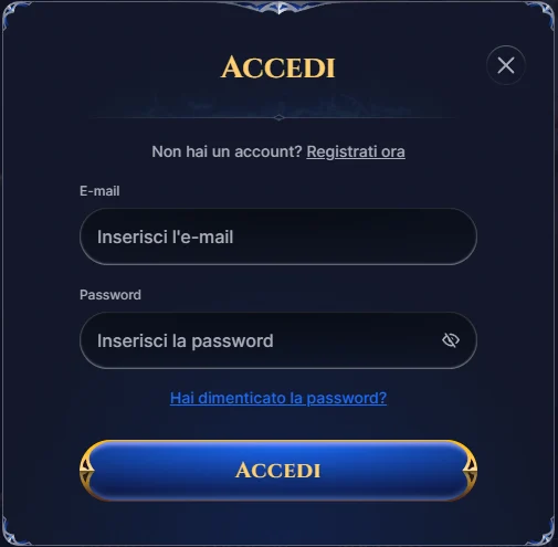 Cazeus Accedi
