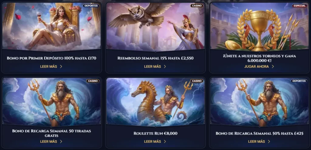 Cazeus Bonificaciones