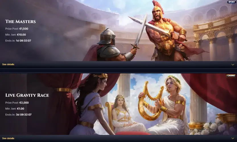 Cazeus casino tournamates