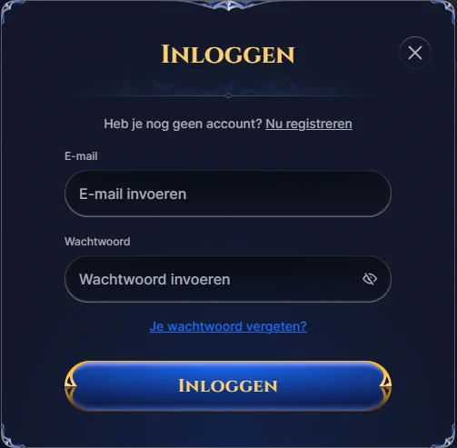 Cazeus Inloggen